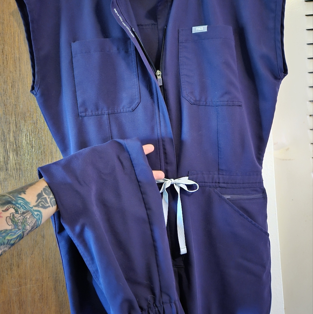 Figs Navy Blue Jumpsuit